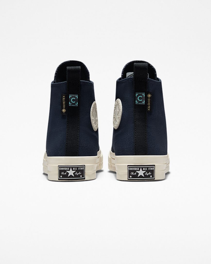 Men's Converse Chuck 70 Counter Climate GORE-TEX High Top Shoes Obsidian / Light Turquoise | AU 51086W